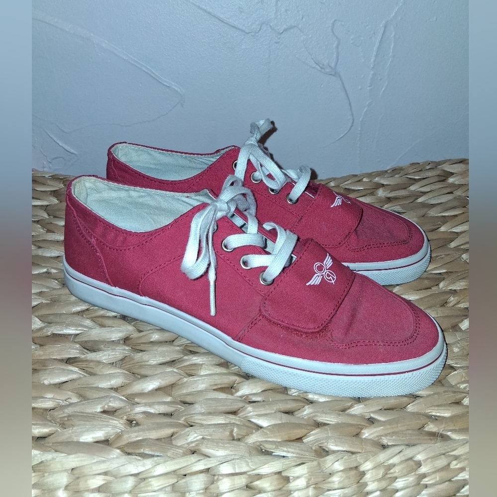Creative Recreation Shoes Cesario Lo XIV Canvas Red/White Sneakers Size 9.5